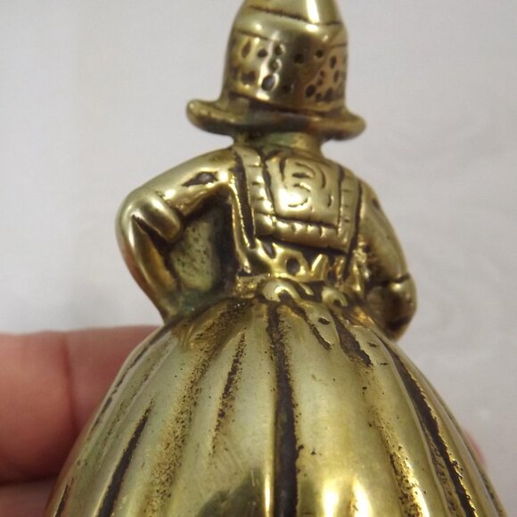 Brass Dutch Lady Table or Altar Bell - Picture 3 of 10